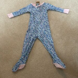 THE BEAUFORT BONNET COMPANY BLUE FLORAL LOUNGEWEAR, 12-18, EUC